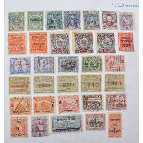 508 - A collection of mostly South American and French Colonies 19th and 20th century postage stamps. Havi... 