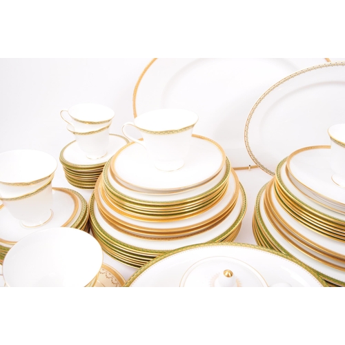 156 - A large collection of bone china dinnerware pieces, to include a majority of Wedgwood, Chester piece... 