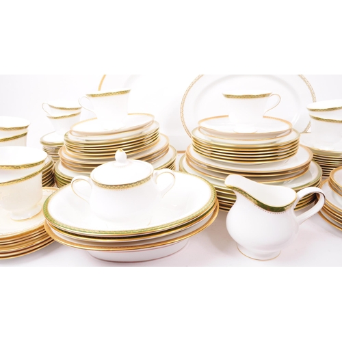 156 - A large collection of bone china dinnerware pieces, to include a majority of Wedgwood, Chester piece... 