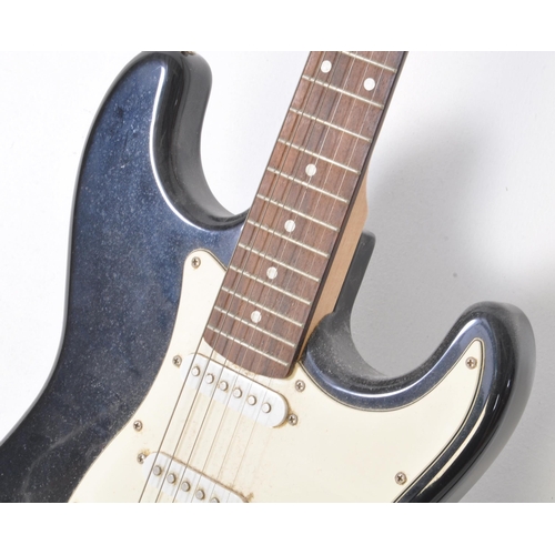 436 - Elevation - A contemporary Elevation black electric stratocaster style guitar. The guitar having a b... 