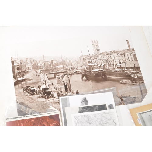 535 - A large collection of local interest Bristol photographs and prints, depicting scenes of old Bristol... 