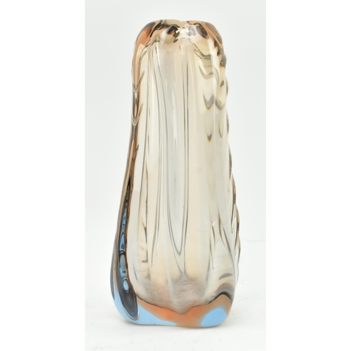 108 - Jan Beranek for Skrdlovice - a tall Czech vintage mid 20th century circa 1960s glass hand blown deco... 