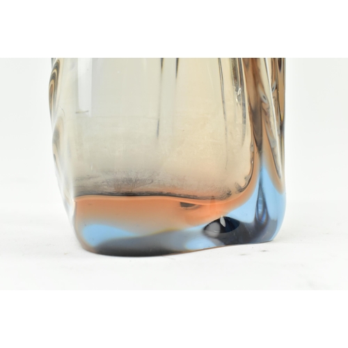 108 - Jan Beranek for Skrdlovice - a tall Czech vintage mid 20th century circa 1960s glass hand blown deco... 