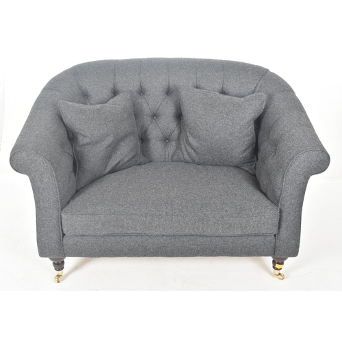 120 - Abbotsbury - Snuggler Sofa - a contemporary high end designer two seater sofa settee. The sofa havin... 