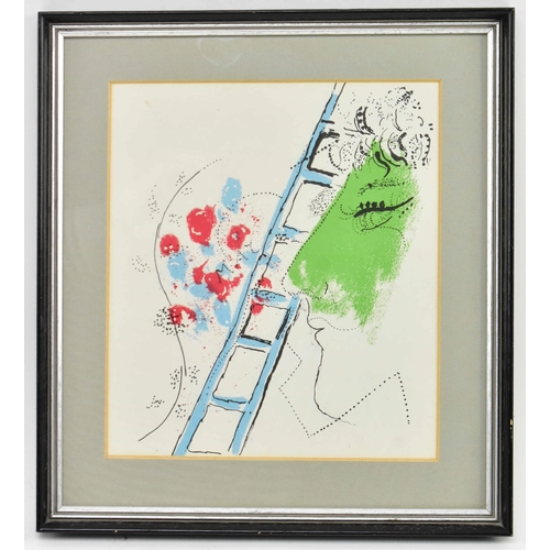 149 - After Marc Chagall (France, 1887 - 1985) - The Ladder - a 20th century believed 1950s / 1960s colour... 