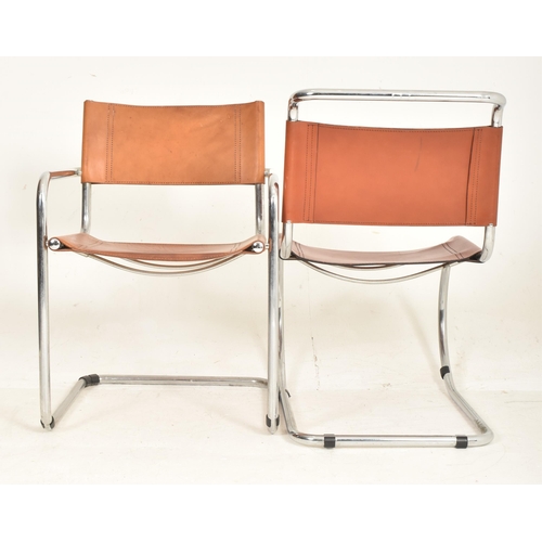 150 - Ludwig Mies Van Der Rohe - Thonet - S533L / MR10 - a mixed set of five retro 20th century Designer l... 