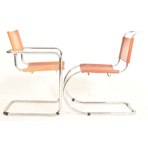 150 - Ludwig Mies Van Der Rohe - Thonet - S533L / MR10 - a mixed set of five retro 20th century Designer l... 