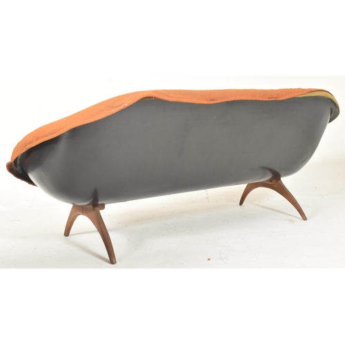 151 - Walter S. Chenery for Lurashell - A retro mid 20th century circa 1970s fiberglass shell & uphols... 