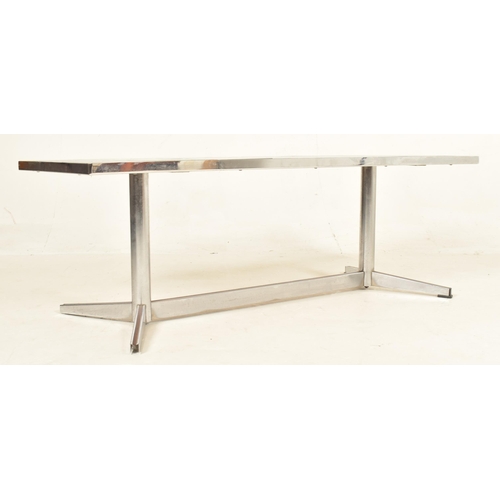 152 - Belgian Adri Adri Belgique - Belarti - a retro 1960s chrome coffee table / center table. The table h... 