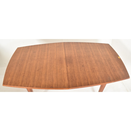 158 - Gordon Russell of Broadway is a large retro mid-20th-century teak wood extending dining table. The t... 