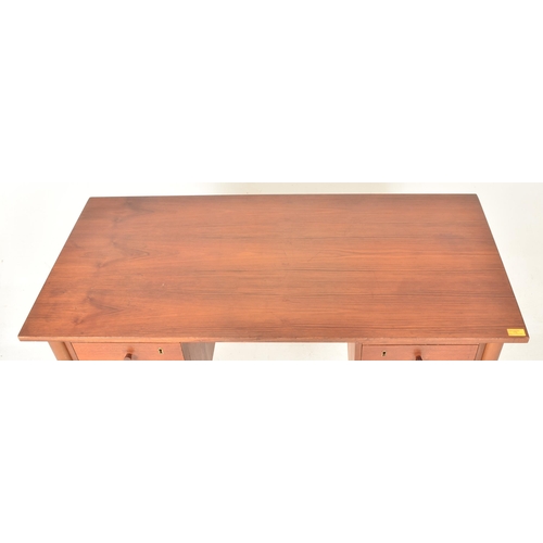 172 - Domino Mobler, Denmark - a retro mid 20th century circa 1960s teak wood kneehole writing desk table.... 