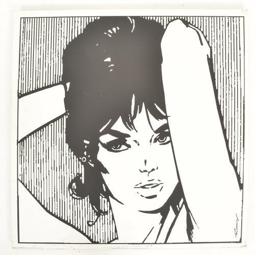 195 - A vintage late 20th century Ikea pop art print titled Modesty Blaise Chic / Transtrand Ansikten. The... 