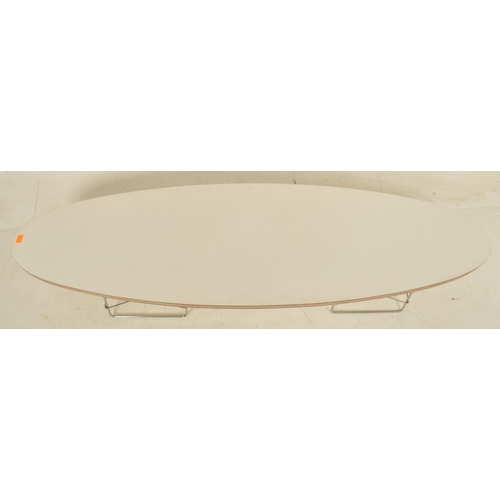 229 - In the manner of Charles and Ray Eames x Herman Miller - a contemporary ' surfboard ' elliptical sha... 