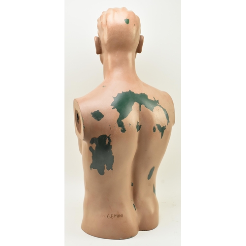 259 - Gemini - a vintage late 20th century plastic painted model torso male mannequin. The mannequin from ... 