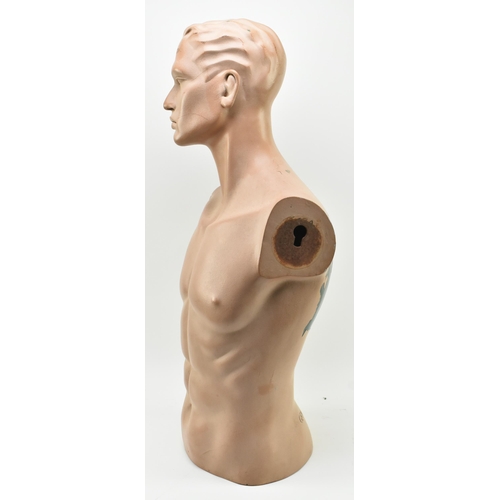 259 - Gemini - a vintage late 20th century plastic painted model torso male mannequin. The mannequin from ... 