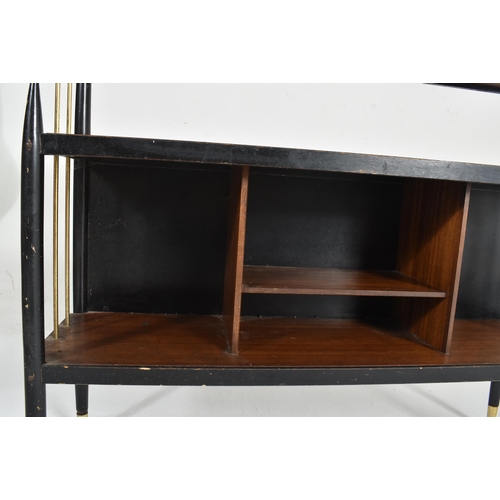 278 - G Plan - Librenza Range - a retro mid 20th century circa 1950s tola wood & ebonised waterfall op... 