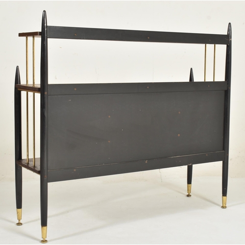 278 - G Plan - Librenza Range - a retro mid 20th century circa 1950s tola wood & ebonised waterfall op... 