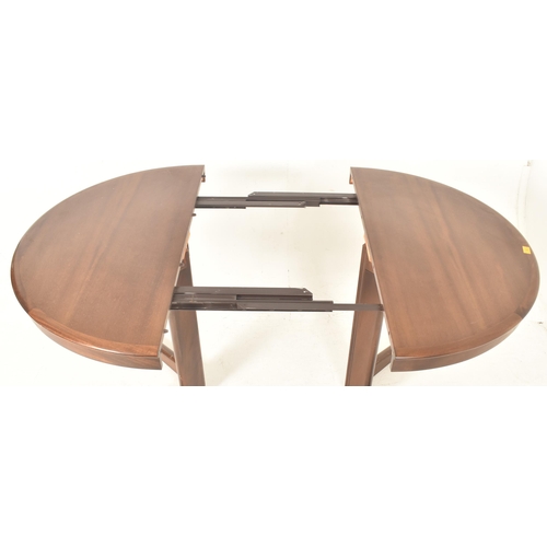 282 - Bramin - a mid century Danish Design mahogany extending dining table with six chairs. The dining tab... 