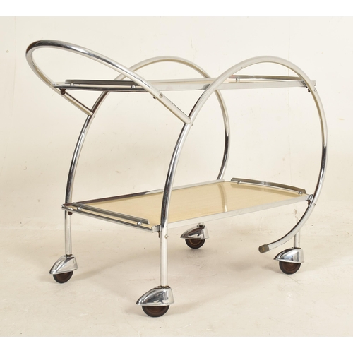 29 - Ranleigh - a vintage 20th century Art Deco two tier cocktail drinks trolley by Ranleighware Pty Ltd.... 