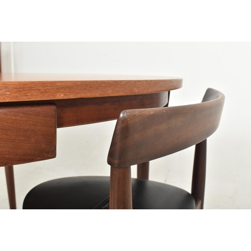 300 - Hans Olsen for Frem Rojle - Roundette - a retro 1960s Danish teak dining table and matching dining c... 