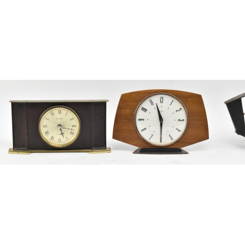 305 - Metamec - four vintage mid century 1960s & later desk clocks. The mantle clocks of various forms... 