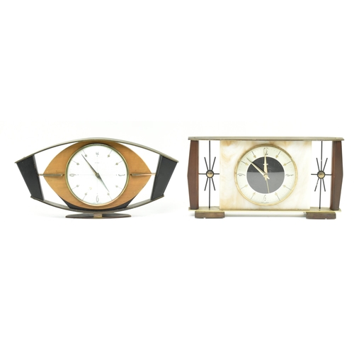 305 - Metamec - four vintage mid century 1960s & later desk clocks. The mantle clocks of various forms... 