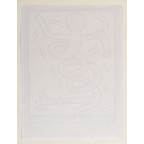 350 - Keith Haring (American, 1958-1990) - a set of three 1983 Montreux Jazz posters. Serigraph posters in... 