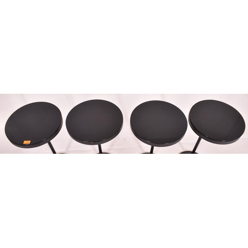 369 - Eva Lilja Lowenhielm for IKEA - a set of four contemporary glass & wooden articulated circular l... 