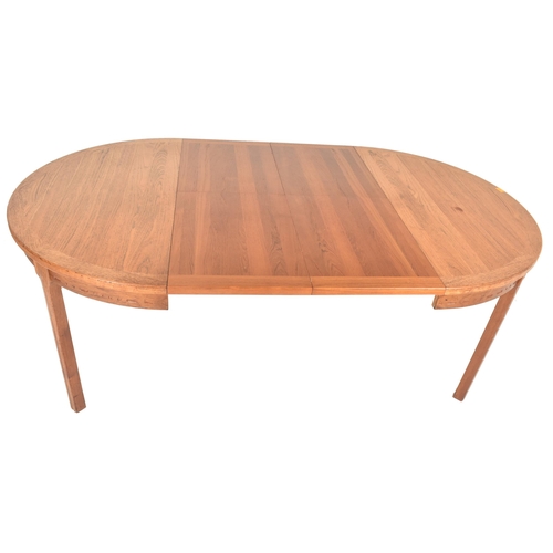 406 - Nils Jonsson, Sweden - a retro mid 20th century Swedish teak wood circular extending dining table. T... 