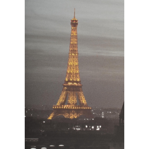 407 - IKEA - Vilshult - a vintage late 20th century circa 1999 print on board of view of Paris with Eiffel... 