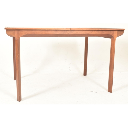 434 - White & Newton - a retro mid 20th century circa 1960s teak extending dining table with four chai... 