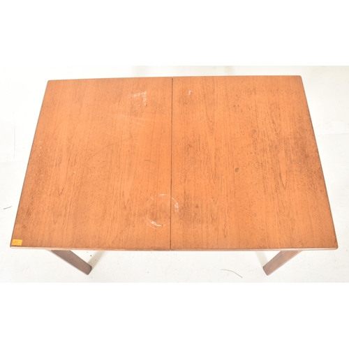 434 - White & Newton - a retro mid 20th century circa 1960s teak extending dining table with four chai... 