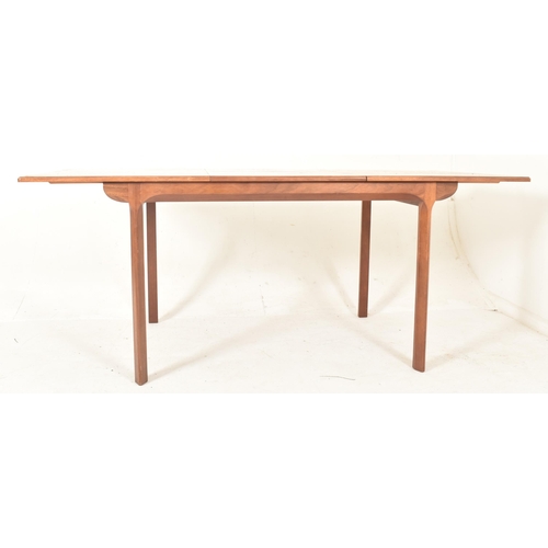 434 - White & Newton - a retro mid 20th century circa 1960s teak extending dining table with four chai... 