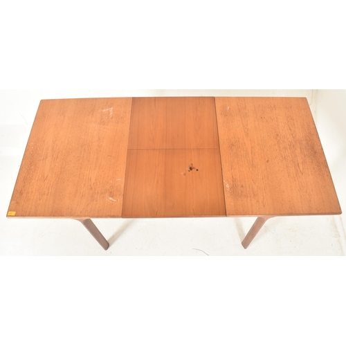 434 - White & Newton - a retro mid 20th century circa 1960s teak extending dining table with four chai... 