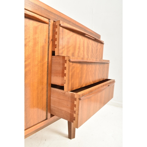 455 - Morris Of Glasgow (believed) - a retro mid 20th century walnut sideboard credenza. The sideboard hav... 