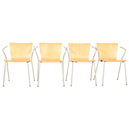 466 - Vico Magistretti for Fritz Hansen - Vico Duo - A set of eight retro late 20th century circa 1998 Dan... 