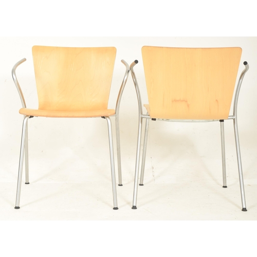 466 - Vico Magistretti for Fritz Hansen - Vico Duo - A set of eight retro late 20th century circa 1998 Dan... 