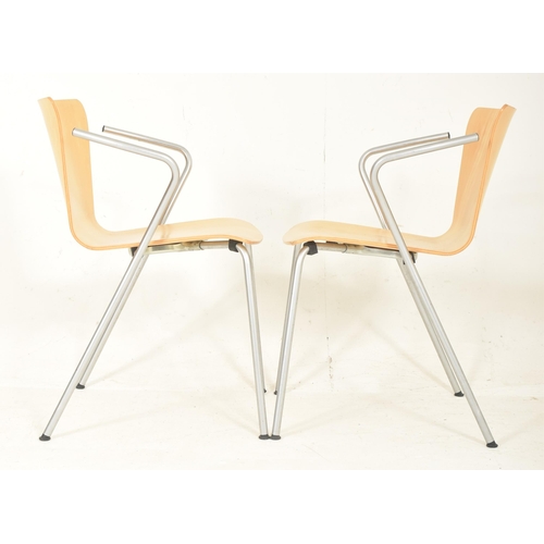 466 - Vico Magistretti for Fritz Hansen - Vico Duo - A set of eight retro late 20th century circa 1998 Dan... 