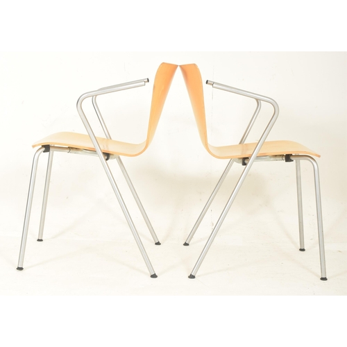 466 - Vico Magistretti for Fritz Hansen - Vico Duo - A set of eight retro late 20th century circa 1998 Dan... 