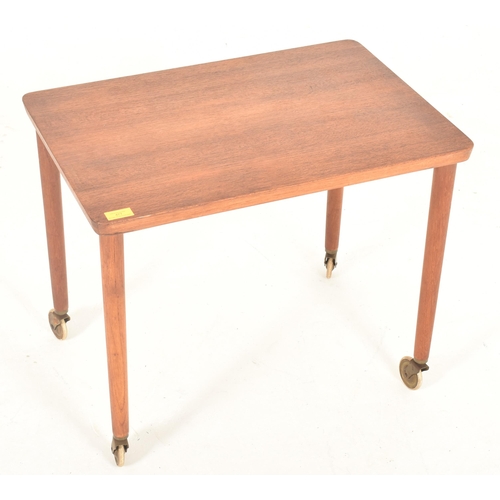 477 - Poul Hundevad, Denmark - A retro mid 20th century circa 1960s Danish drop leaf teak veneered quartet... 