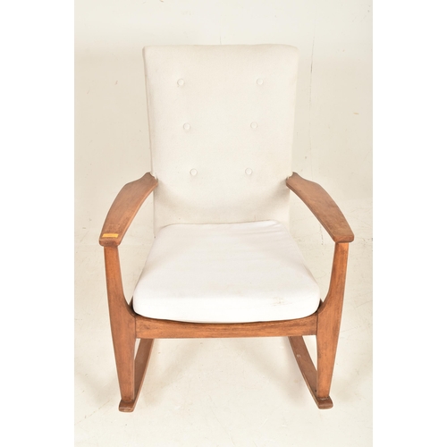 486 - Parker Knoll - a retro mid 20th century circa 1970s Danish inspired teak framed & upholstered ro... 