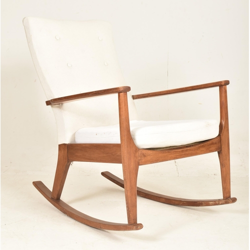 486 - Parker Knoll - a retro mid 20th century circa 1970s Danish inspired teak framed & upholstered ro... 