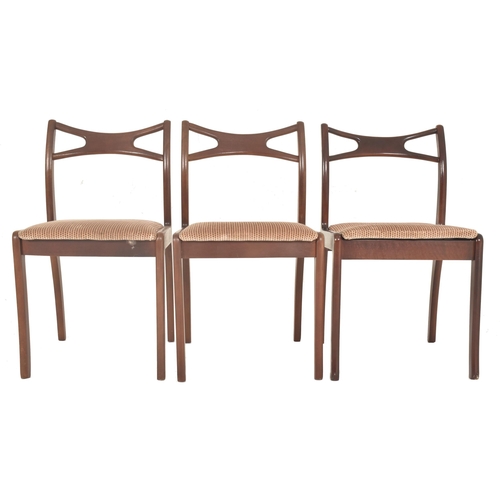 493 - In the manner of Johannes Andersen, Denmark - a set of six retro 20th century Danish inspired teak &... 