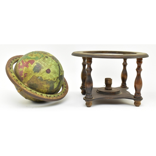 513 - Two vintage 20th century Japanese reproduction antique style desk globes. The lot comprising an ice ... 