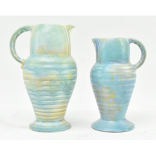 519 - Flaxman Ware Pottery - a collection of three Art Deco early 20th century circa 1930s studio art pott... 