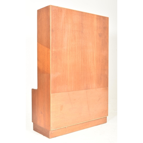 531 - Danish Modern Design - a retro mid 20th century circa 1960s teak wood highborad cabinet. The highboa... 