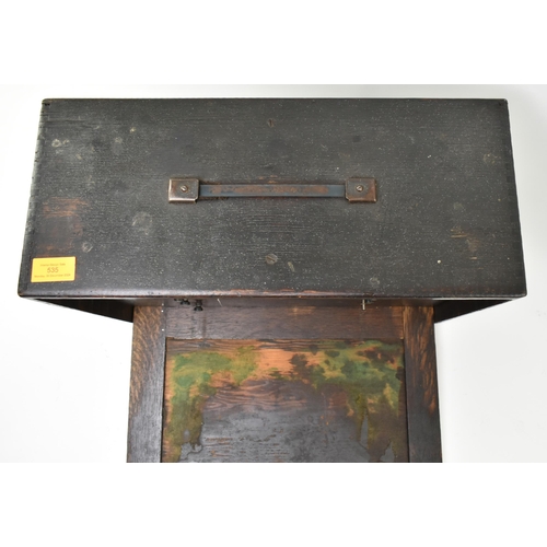 535 - Neslein - an early 20th century circa 1930s - 1940s mahogany cased engineer's / workman's tool chest... 