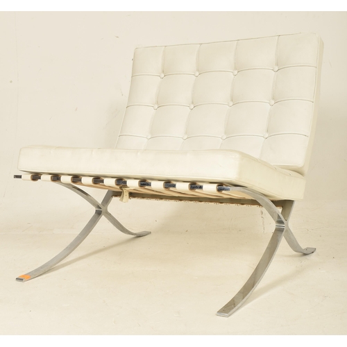 55 - After Ludwig Mies Van der Rohe & Lilly Reich - Barcelona Chair & Footstool - a contemporary ... 