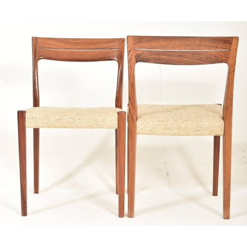 553 - Svegards Markaryd - a set of four vintage Swedish design mid century dining chairs. Each chair with ... 