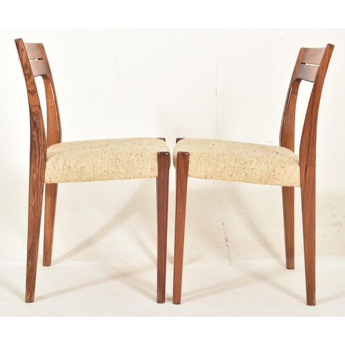 553 - Svegards Markaryd - a set of four vintage Swedish design mid century dining chairs. Each chair with ... 